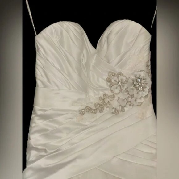 Maggie Sottero Haute Couture Isadora Wedding Dress Gown J1364 Size 10 - Picture 4 of 13